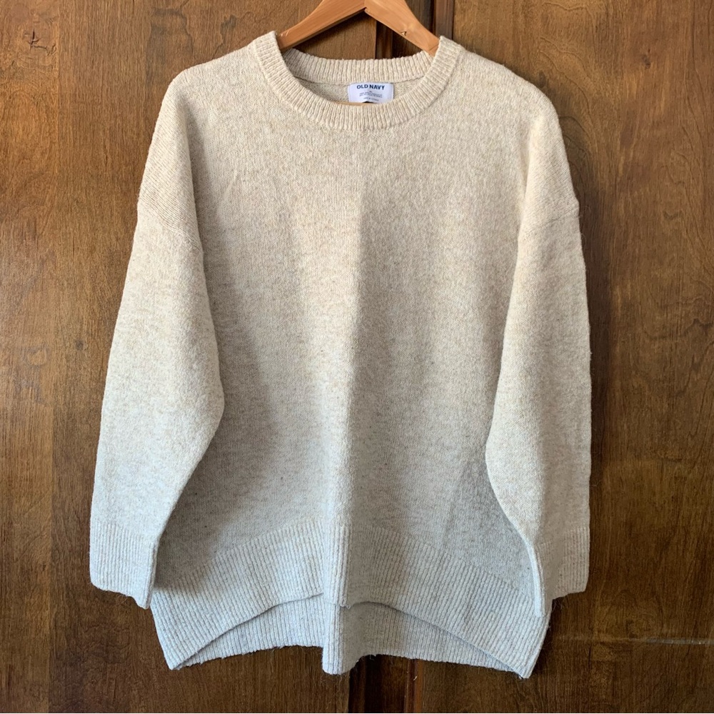Old Navy Cream Crewneck Sweater